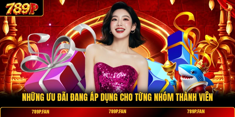 Những ưu đãi đang áp dụng cho từng nhóm thành viên