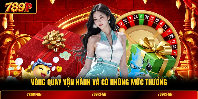 Vòng quay vận hành và có những mức thưởng